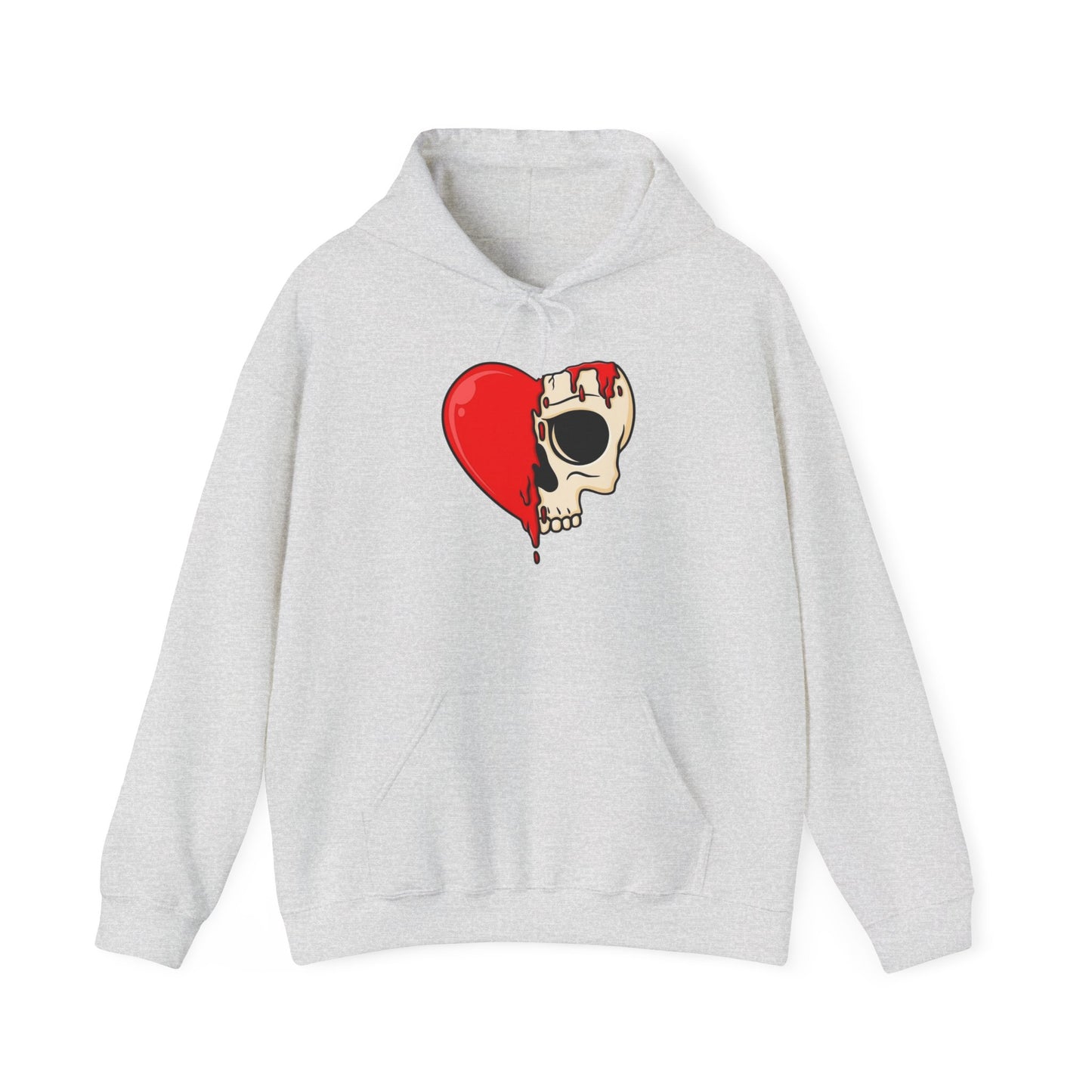 Heart Skull Design Unisex Hoodie