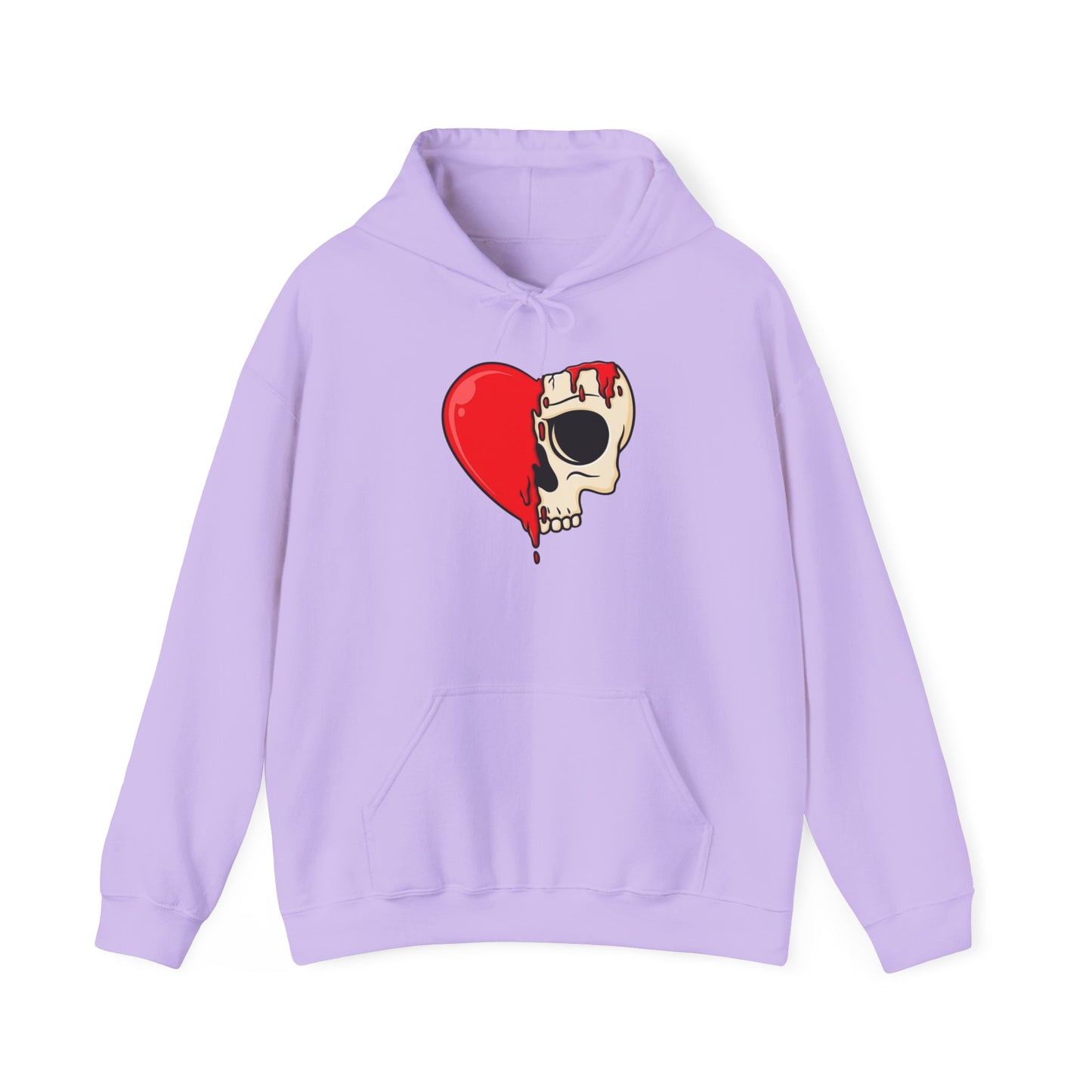 Heart Skull Design Unisex Hoodie