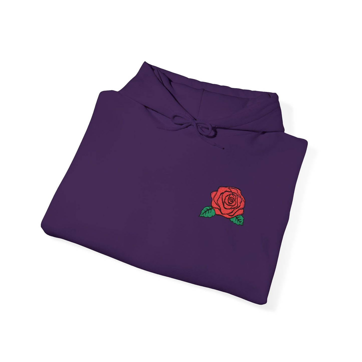 Rose Embroidered Design Unisex Hoodie