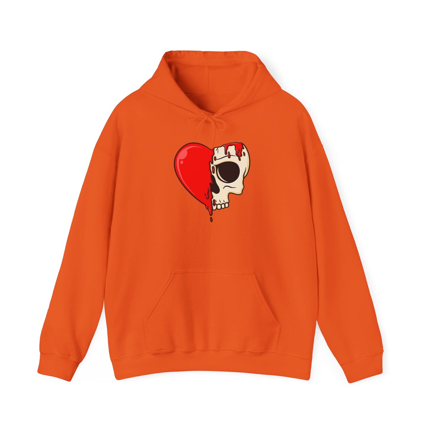 Heart Skull Design Unisex Hoodie