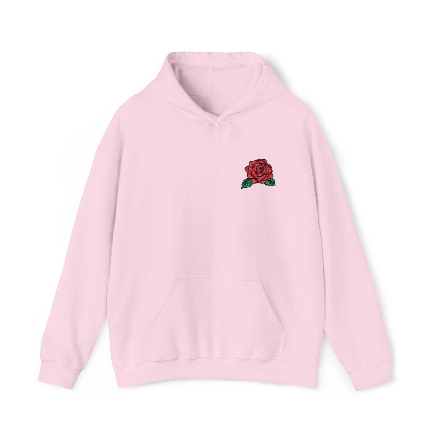 Rose Embroidered Design Unisex Hoodie