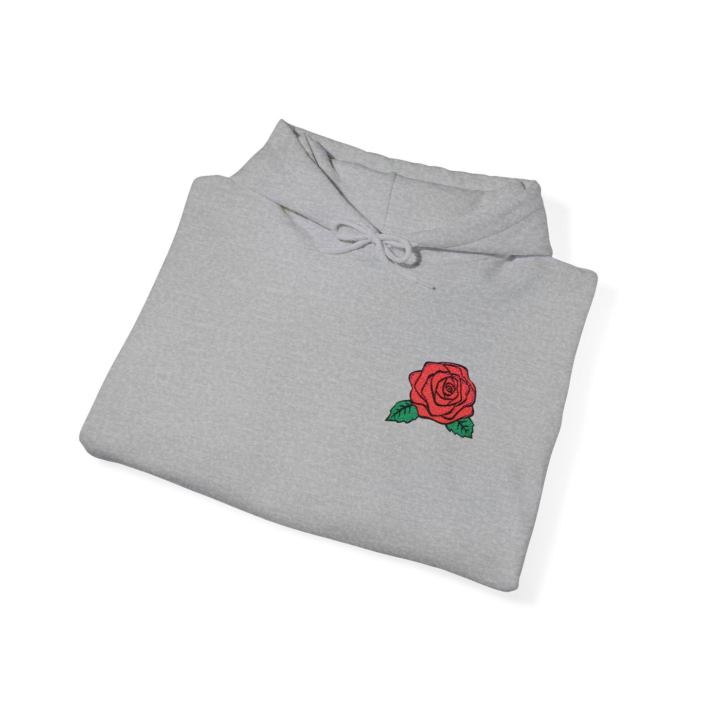 Rose Embroidered Design Unisex Hoodie