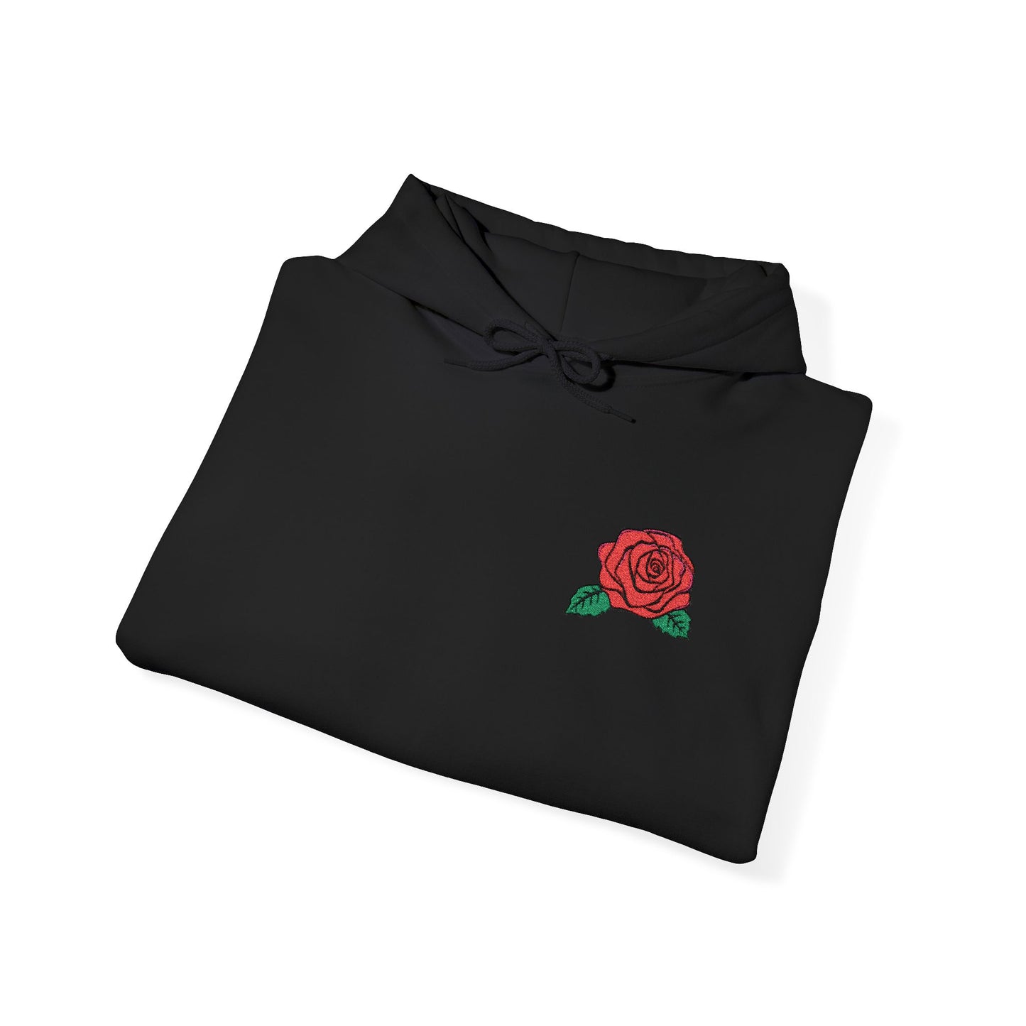 Rose Embroidered Design Unisex Hoodie