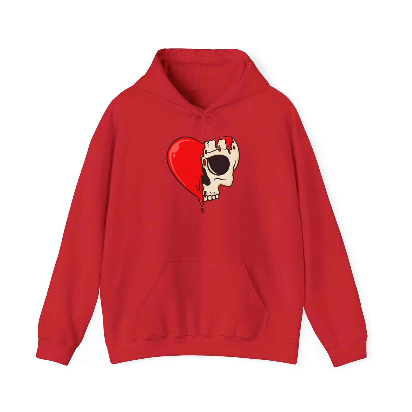 Heart Skull Design Unisex Hoodie