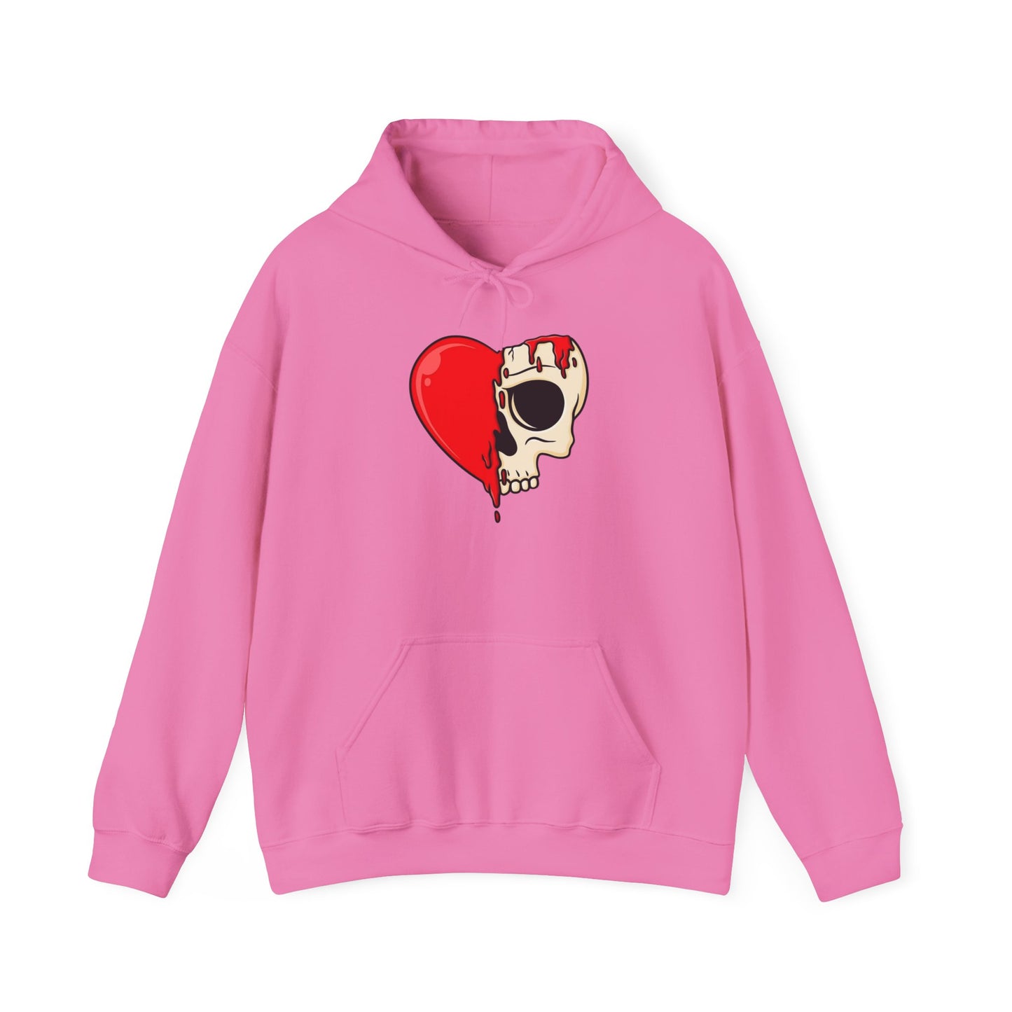 Heart Skull Design Unisex Hoodie