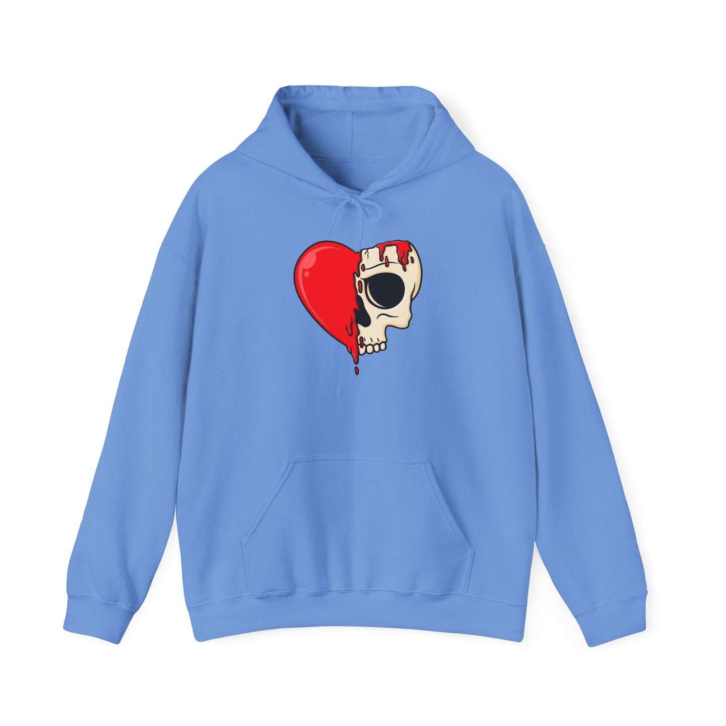 Heart Skull Design Unisex Hoodie