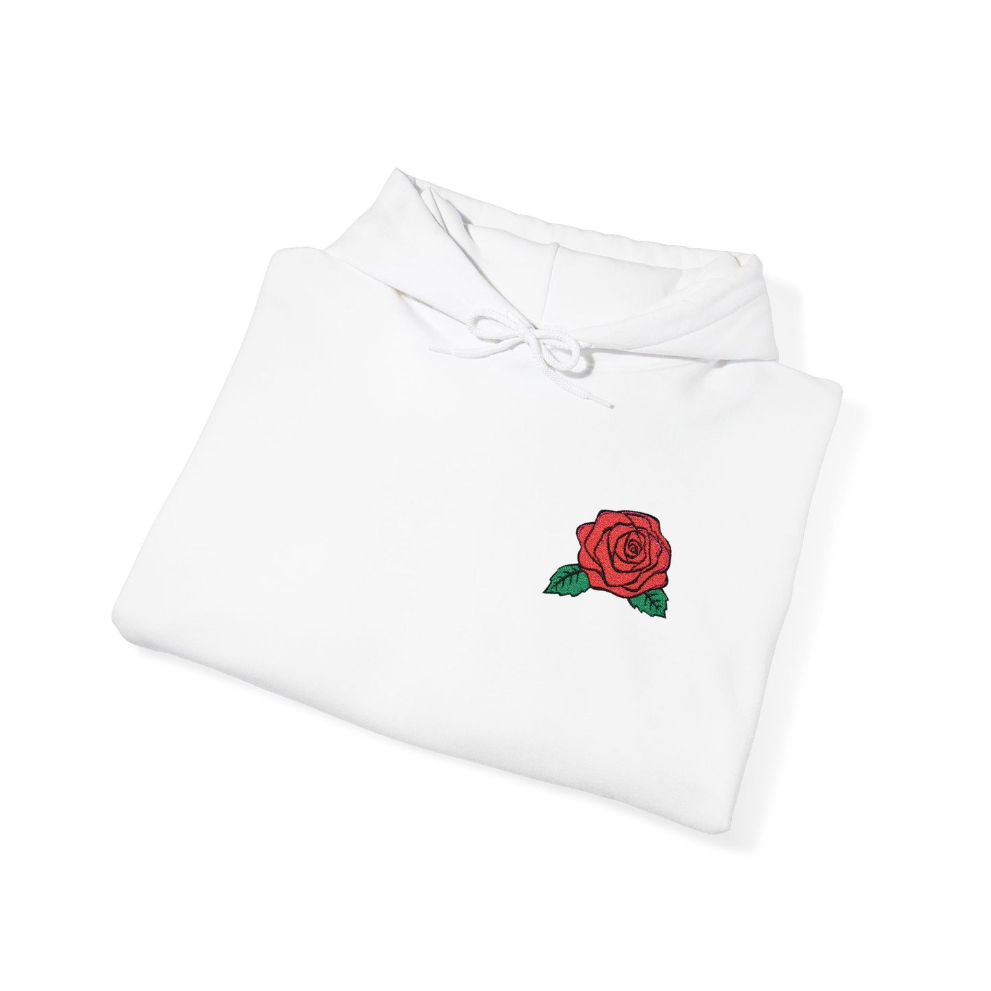 Rose Embroidered Design Unisex Hoodie