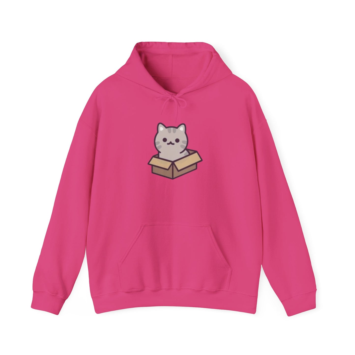 Cute Cat in Box Unisex Hoodie