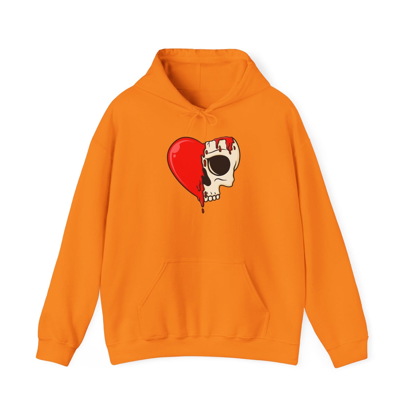 Heart Skull Design Unisex Hoodie