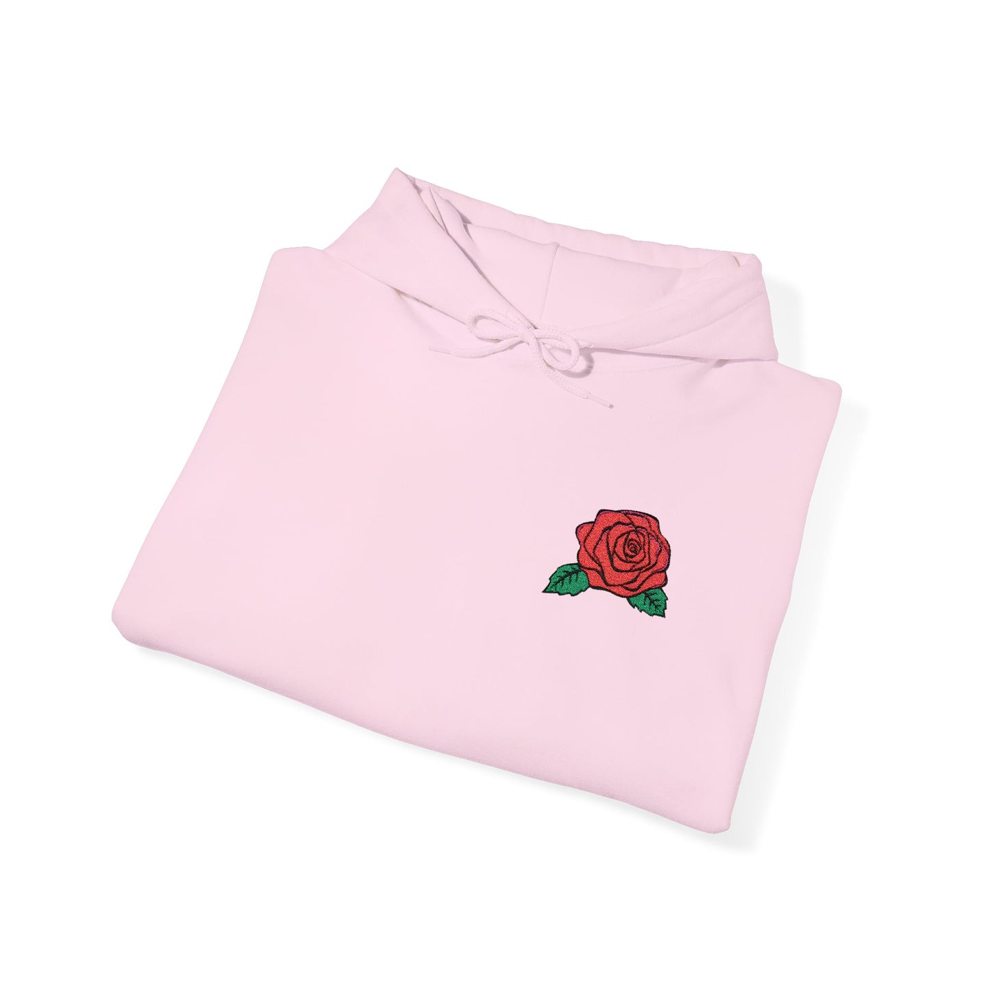 Rose Embroidered Design Unisex Hoodie