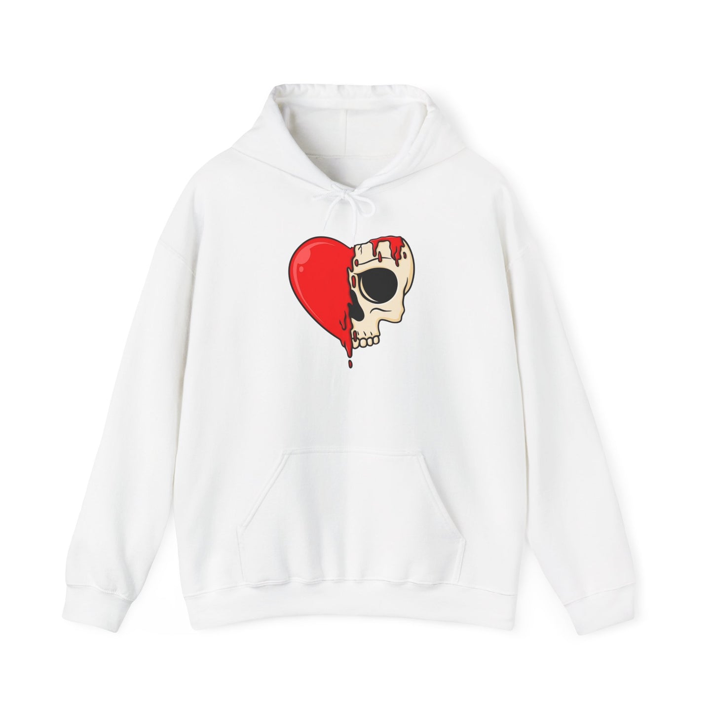 Heart Skull Design Unisex Hoodie