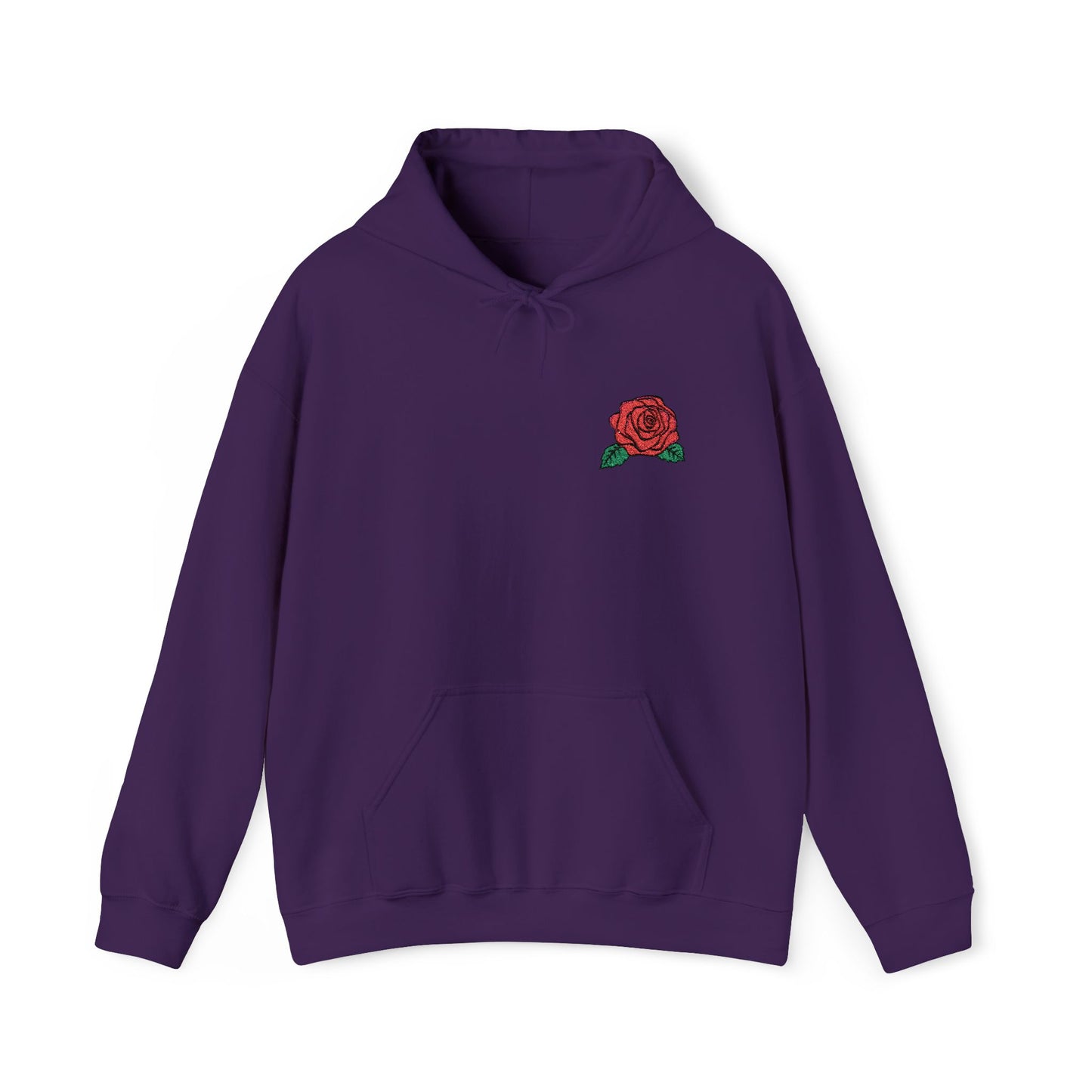 Rose Embroidered Design Unisex Hoodie