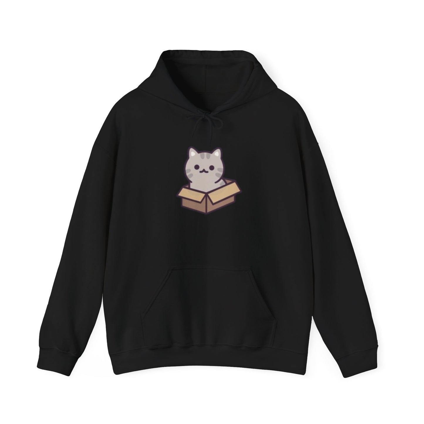 Cute Cat in Box Unisex Hoodie