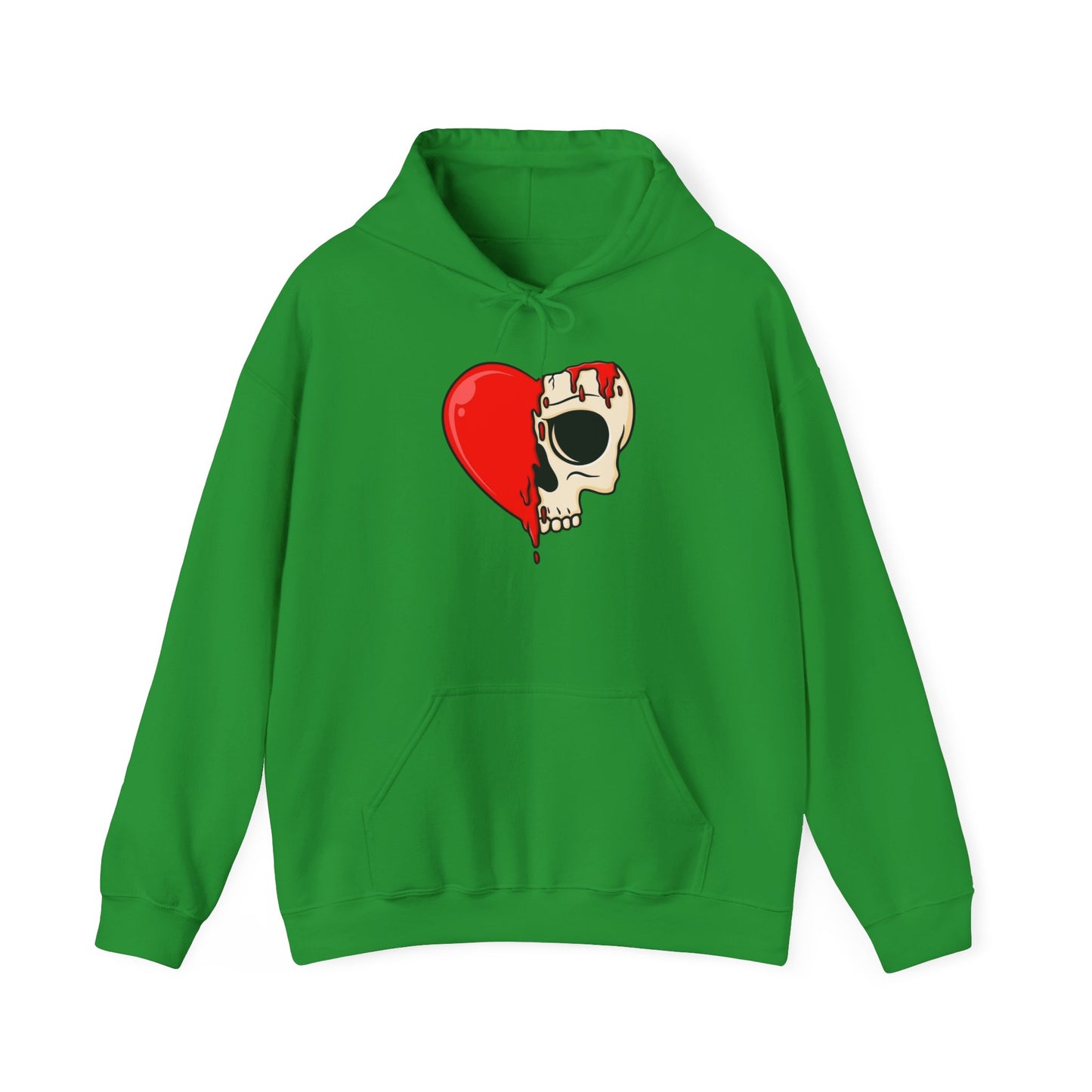 Heart Skull Design Unisex Hoodie